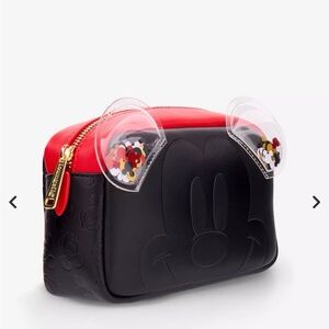 Black and Red Mickey Ear Cosmetic Pouch